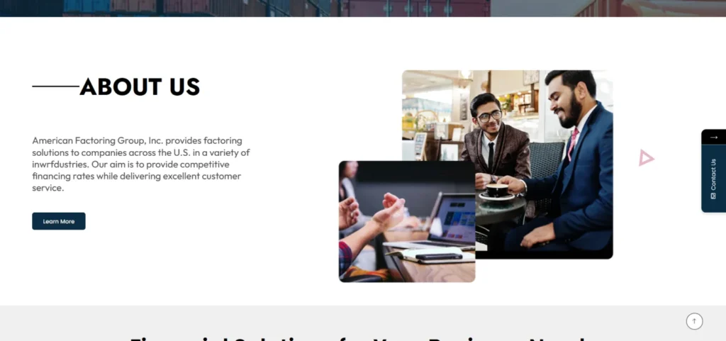 "American Factoring Group, Inc." website design