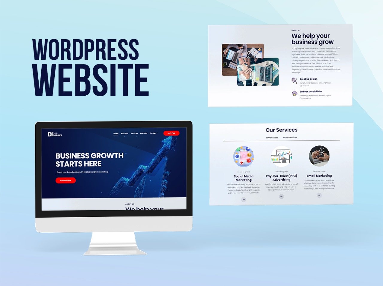 creative wordpress web design