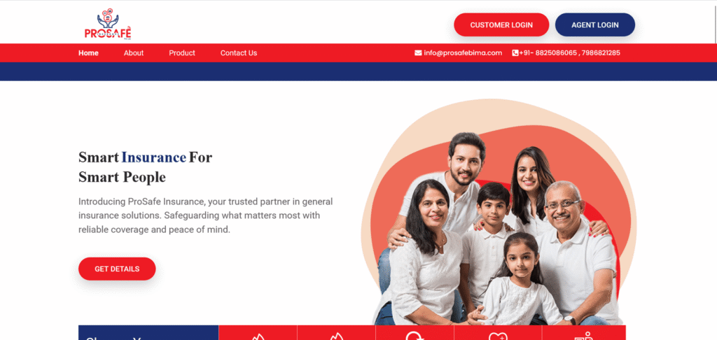 prosage bima company website design