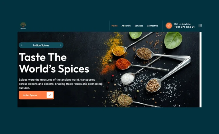 sakranti masale website design