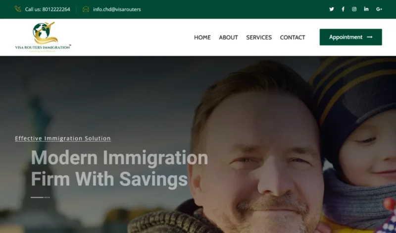 "vris glabal" website design