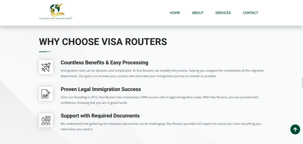 "vris glabal" website design