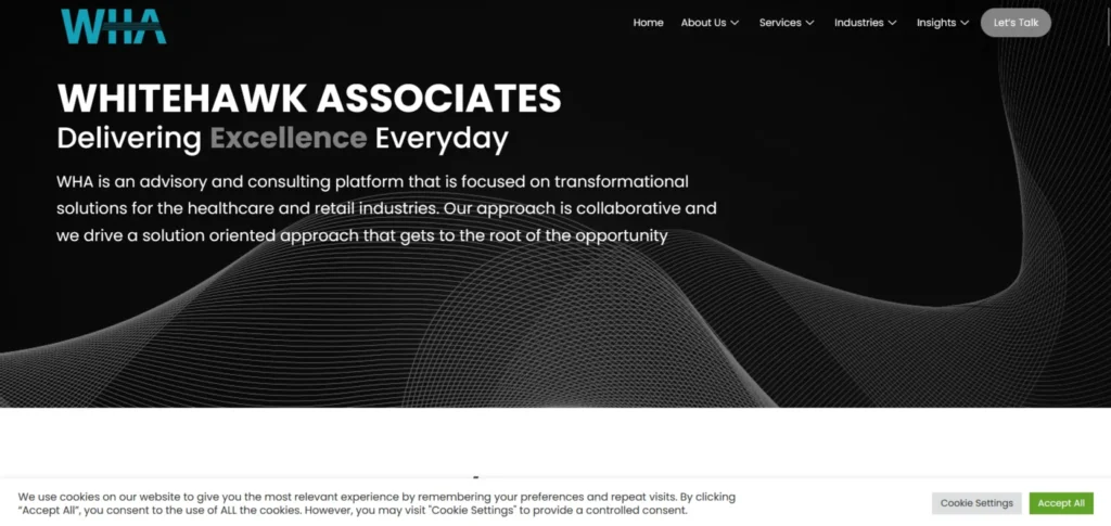 Whitehawk Associates website design