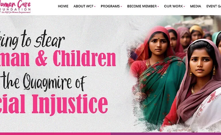 "Womencare Foundation" website design