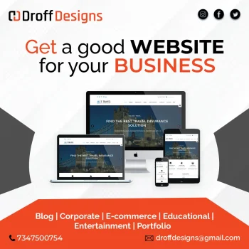 social media post for website design company
